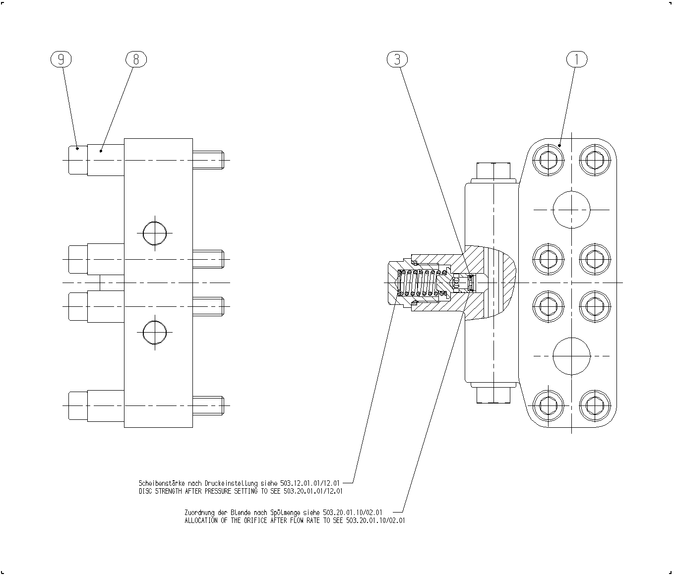 FLUSH/BOOST PRESSURE VALVE — Drawing