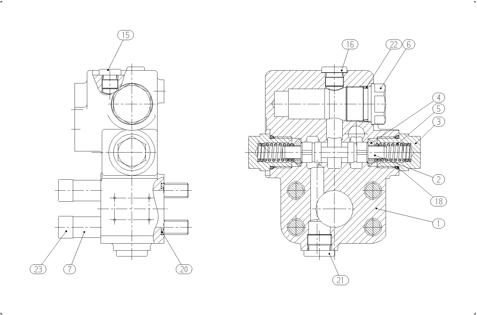 FLUSH/BOOST PRESSURE VALVE — Drawing