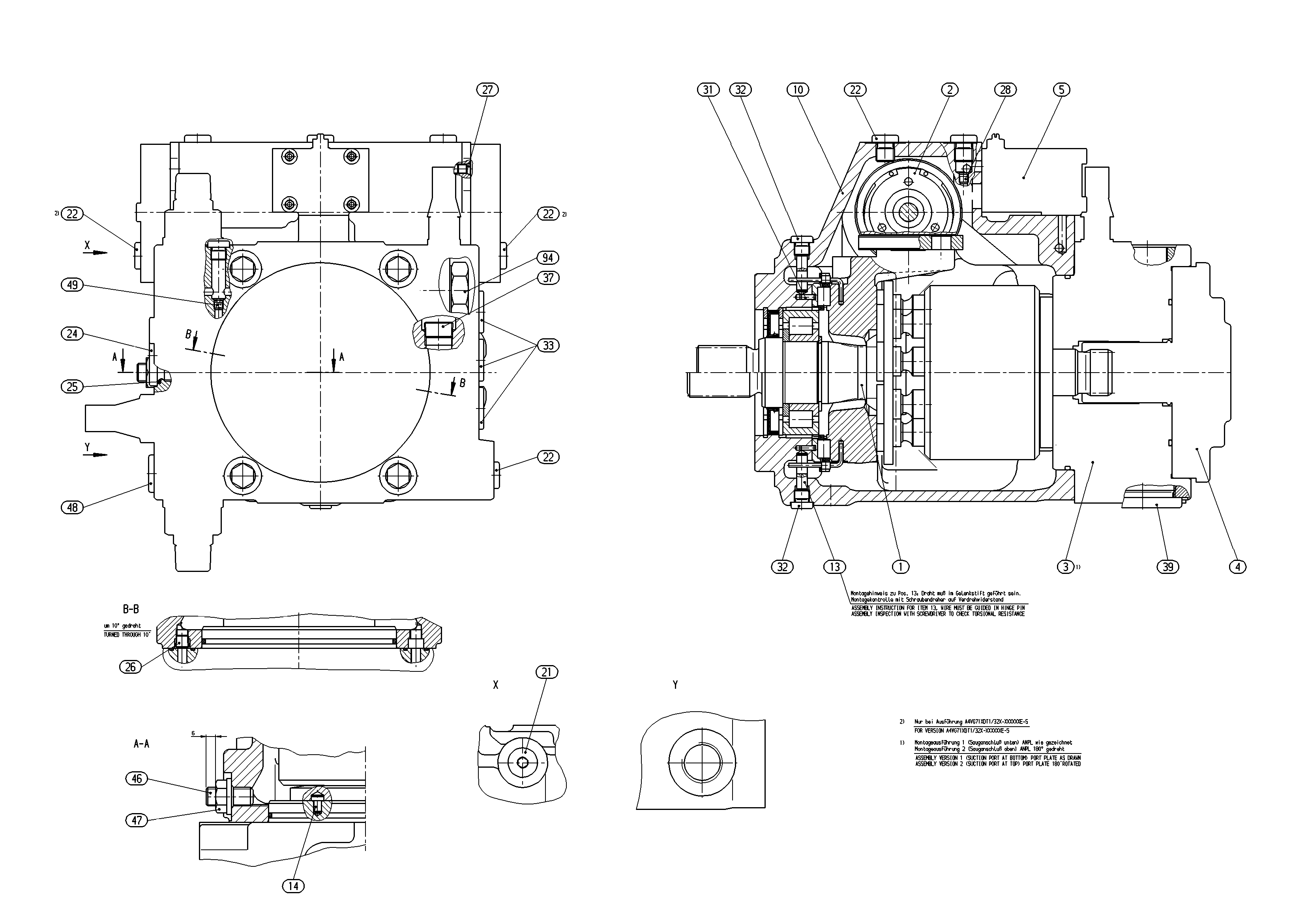A4VG71EP4D1/32R-NSF02N003EH-S — Drawing
