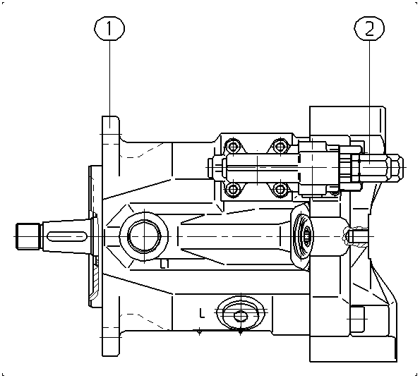 A A10V O 45 DFR1/52R-VCC73N00 -S1191 — Drawing