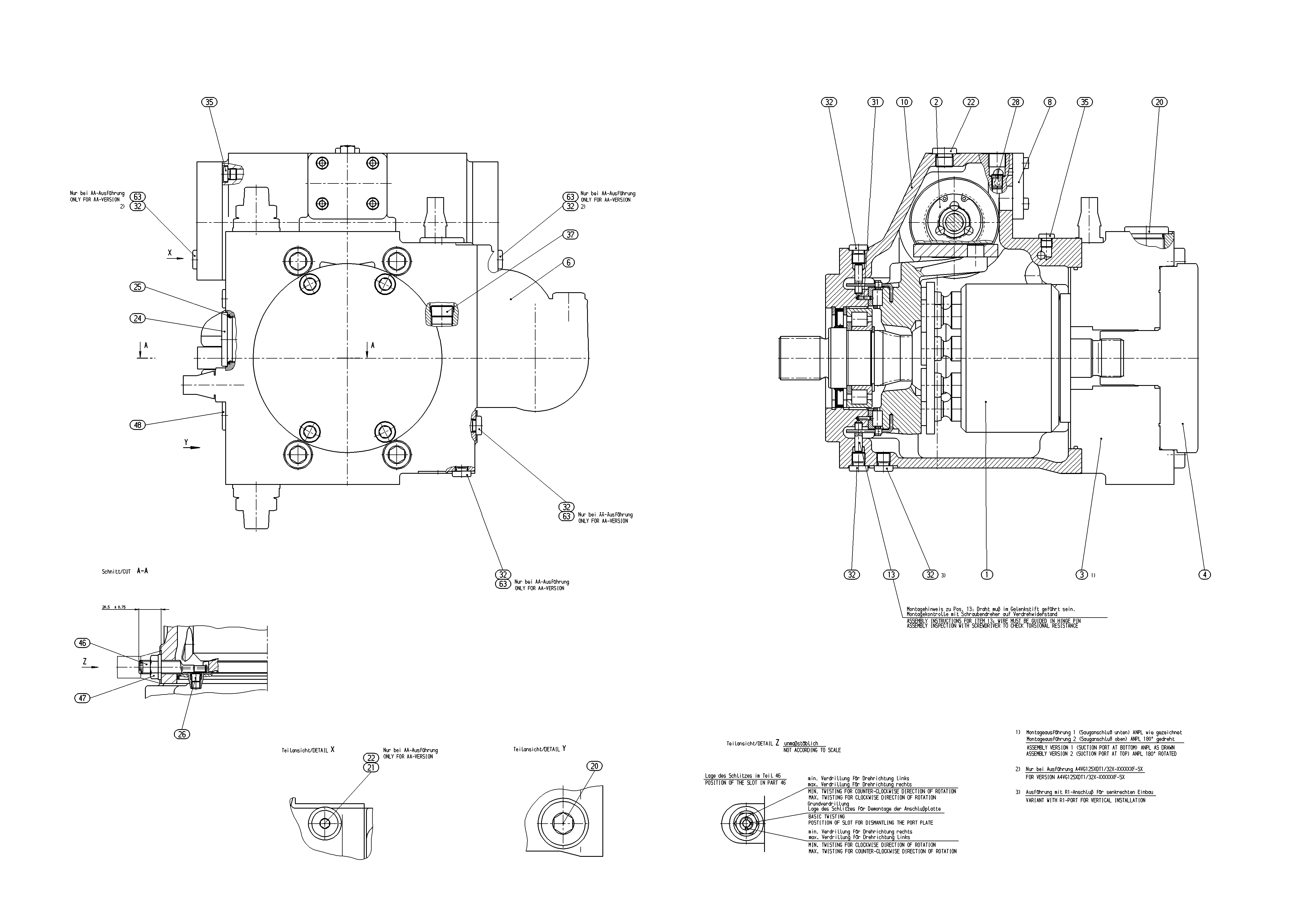 AXIAL-PISTON PUMP — Drawing
