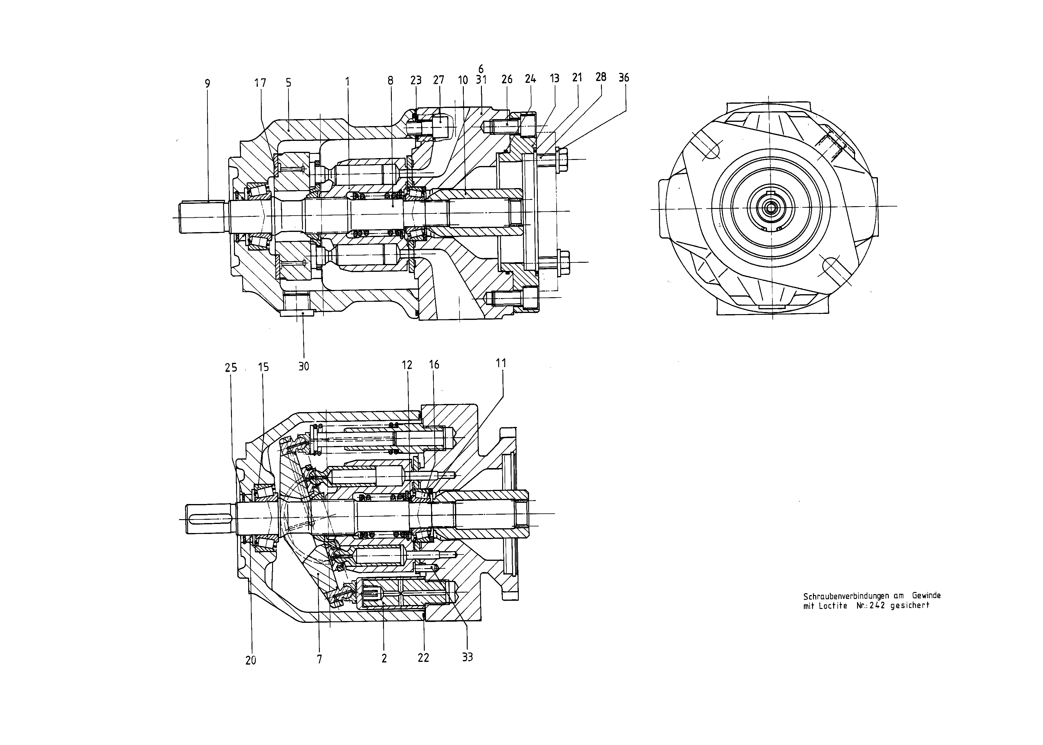 G A10VSO 45 OV /31R-VRA12KXX -SO 60 — Drawing