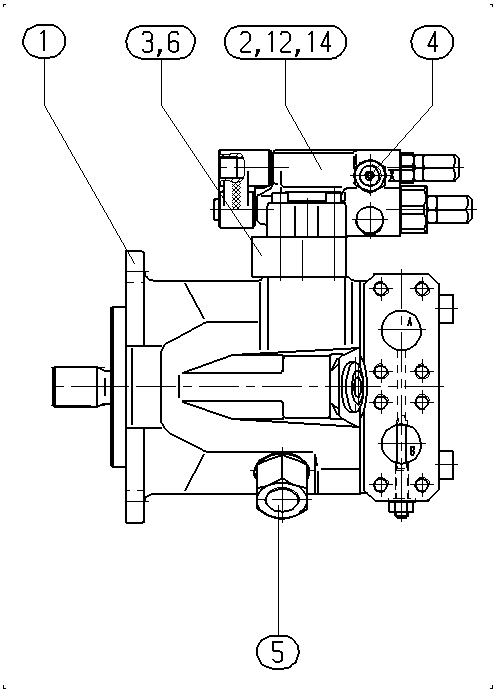 AAA10VM45DFR1/50W1-VSC60N000-S1252 — Drawing