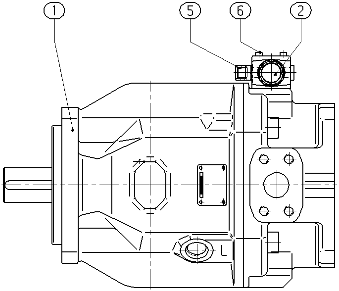 A AA10VSO140 DRG /31L-VKD62K38 — Drawing