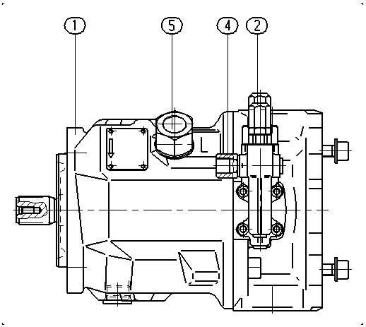 AH A10V O 45 DFR1/31R-PSC12K01 -SO381 — Drawing