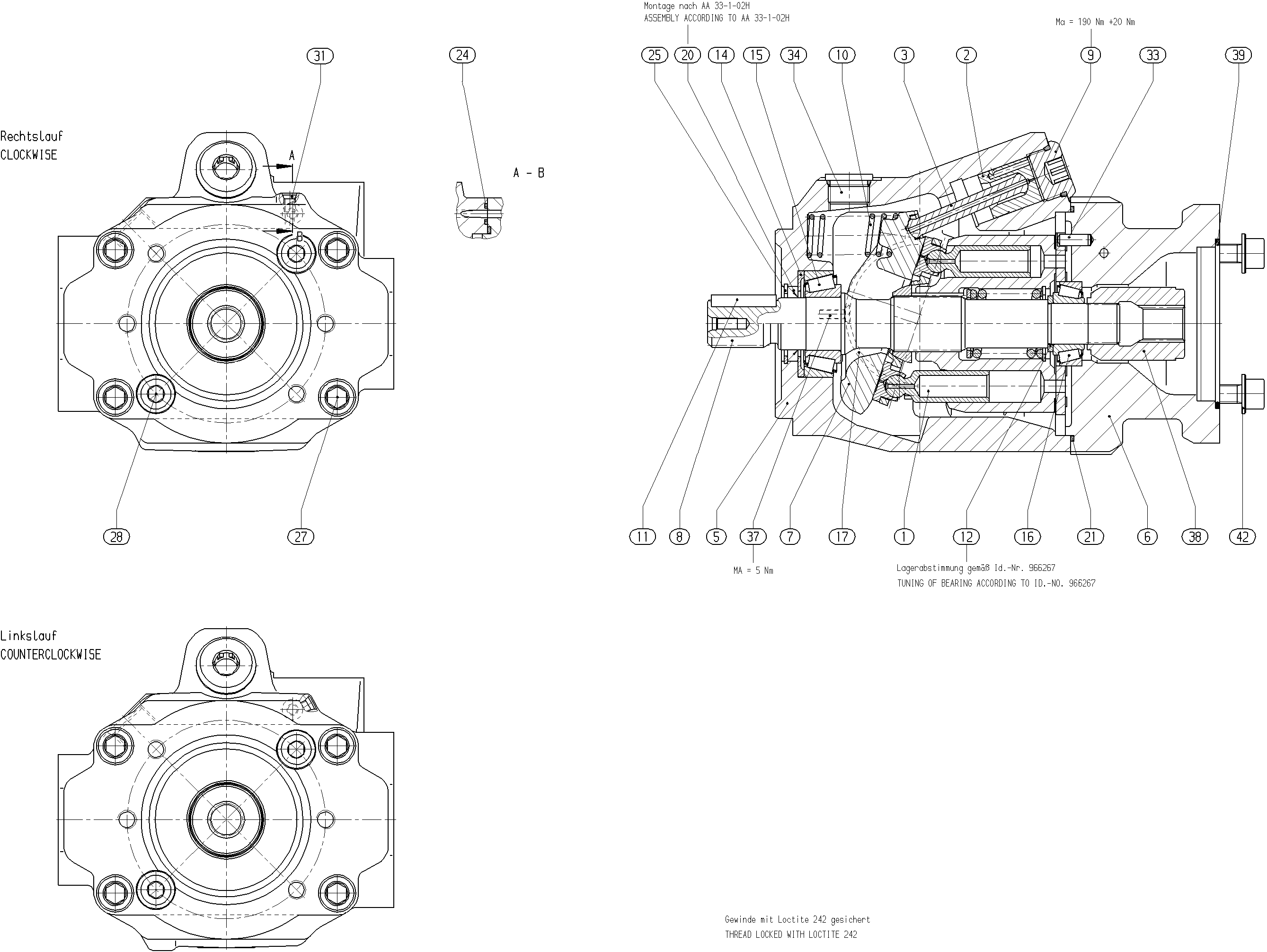 G A10V O 45 OV /52R-VSC12K01 -S2153 — Drawing