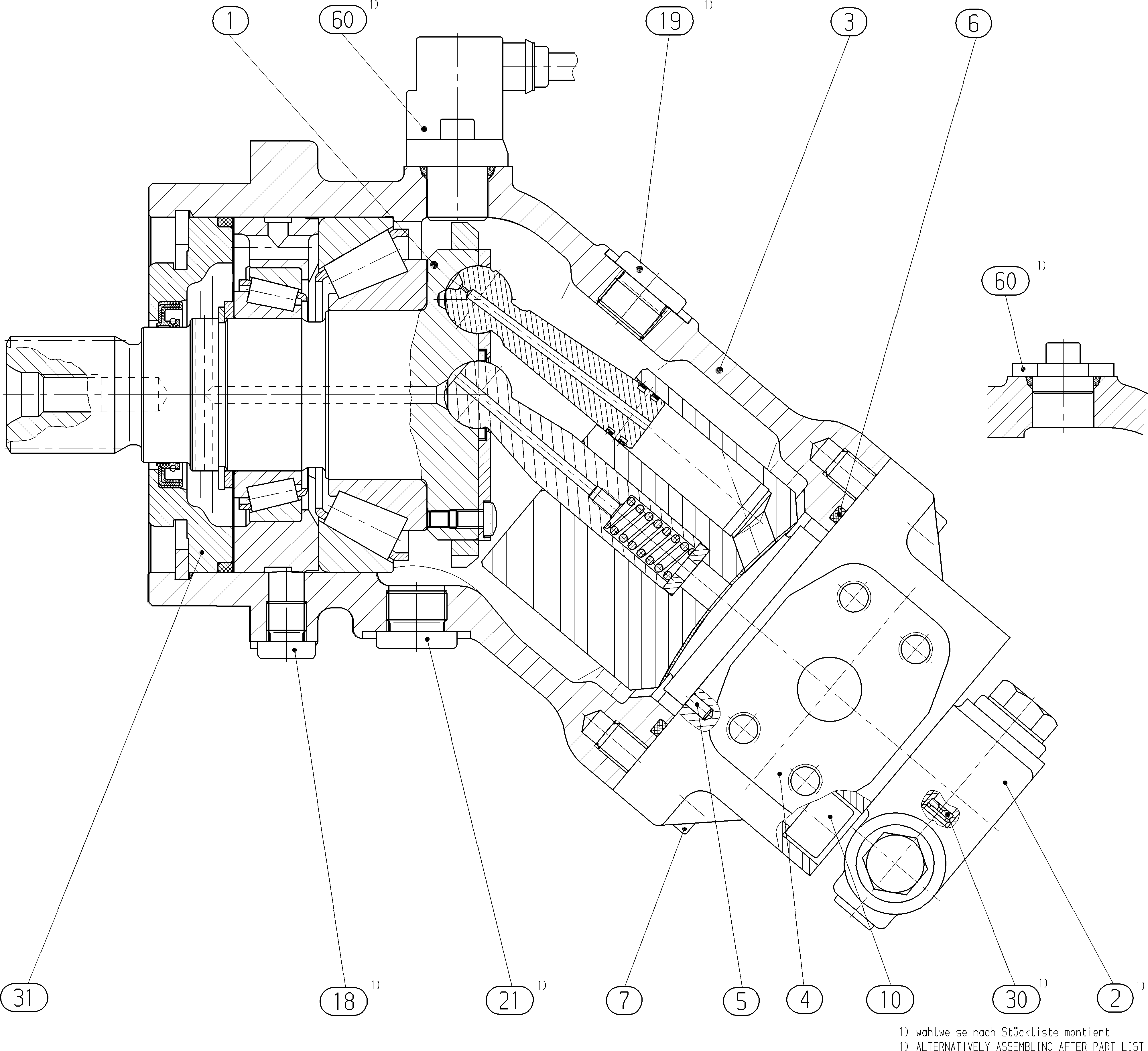 AXIAL-PISTON PUMP — Drawing