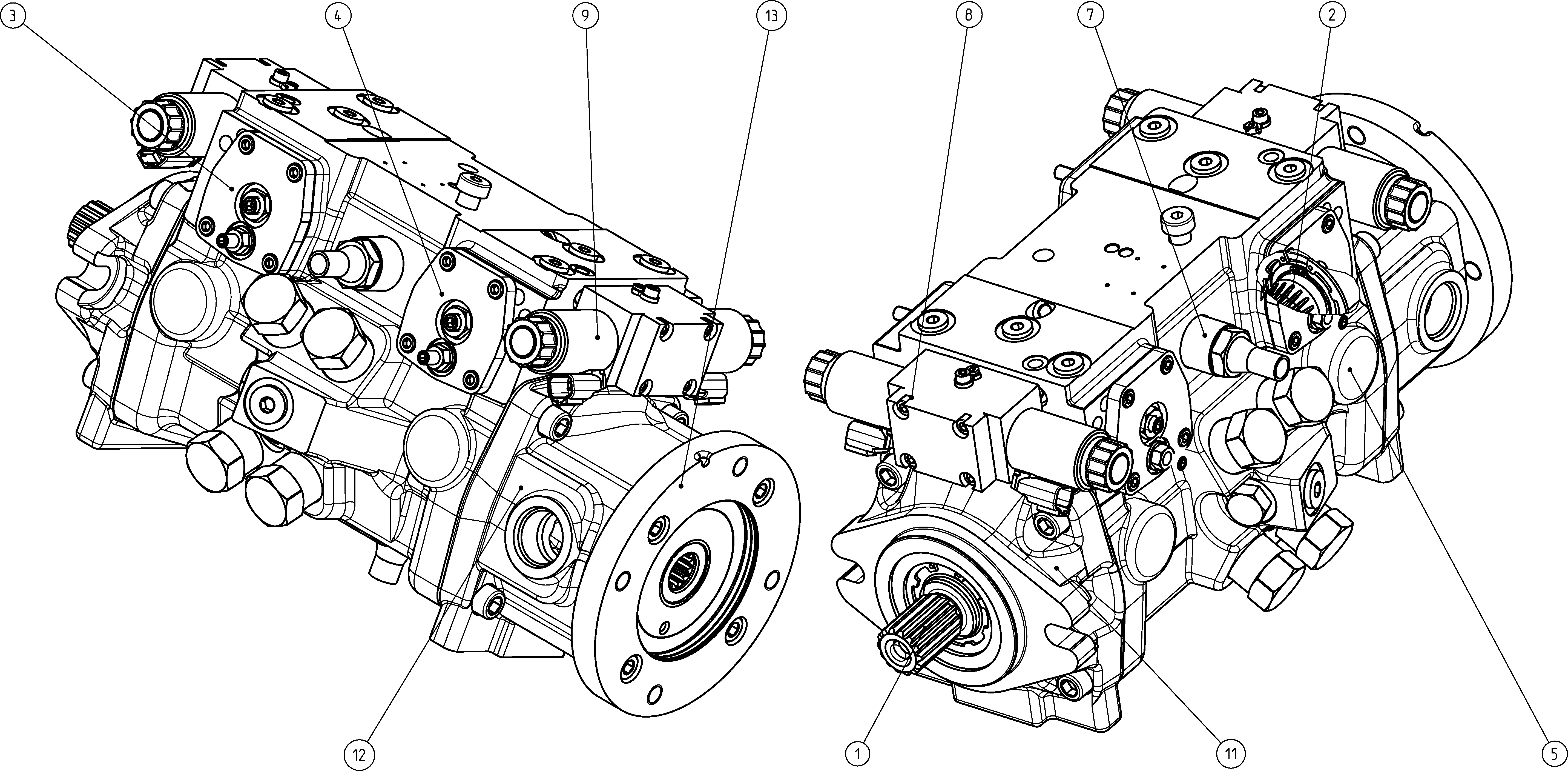 A22VG045EP2P01M1/40ARNB2S73FB2S4A-Y — Drawing