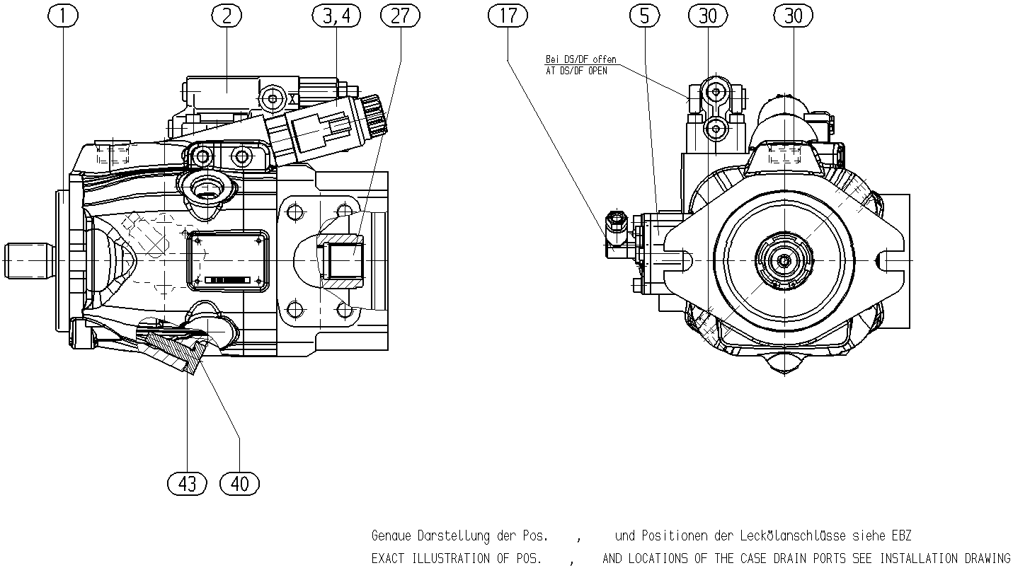 AXIAL-PISTON PUMP — Drawing