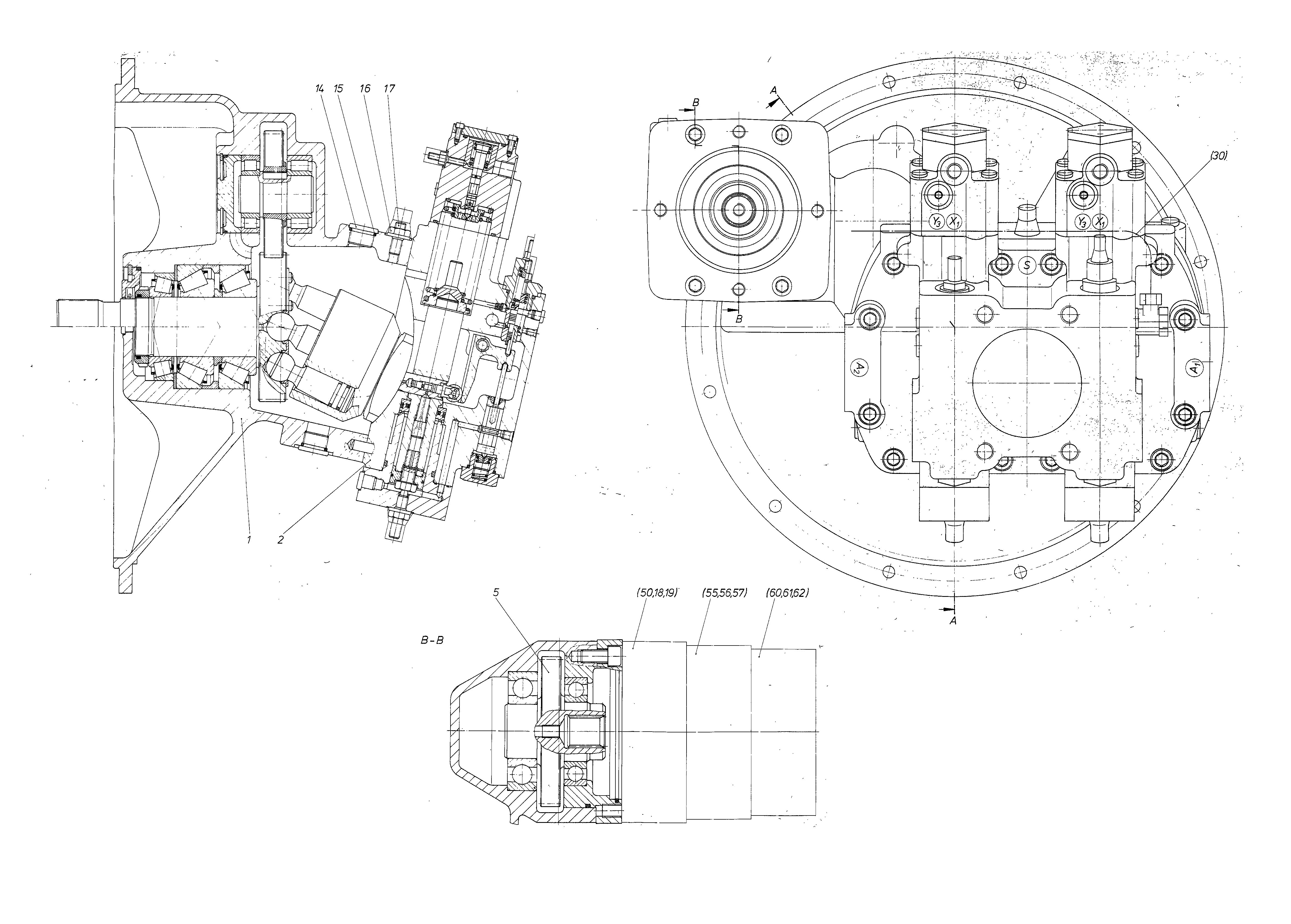 A8VO107LR3H1+A4FO40+A4FO22+A10VO28DR — Drawing