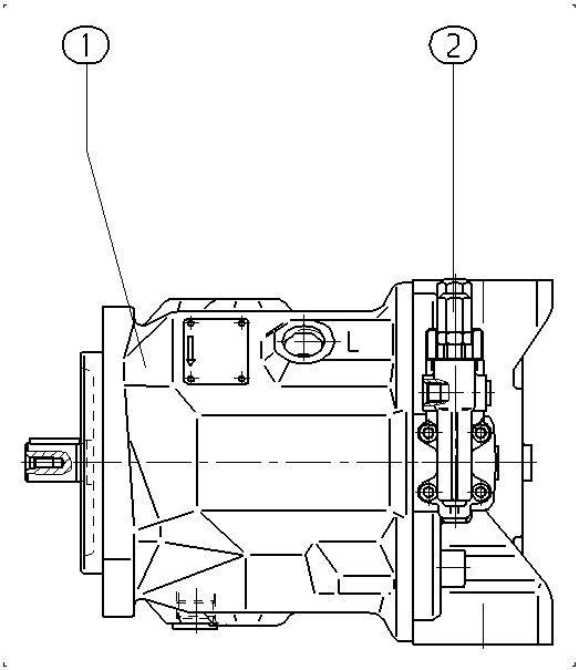A A10V O 71 DFR /31R-PKC92N00 — Drawing