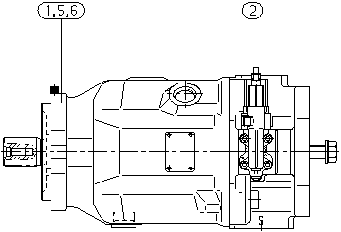 AH A10V O100 DFR1/31R-VSC12K24 -S2225 — Drawing