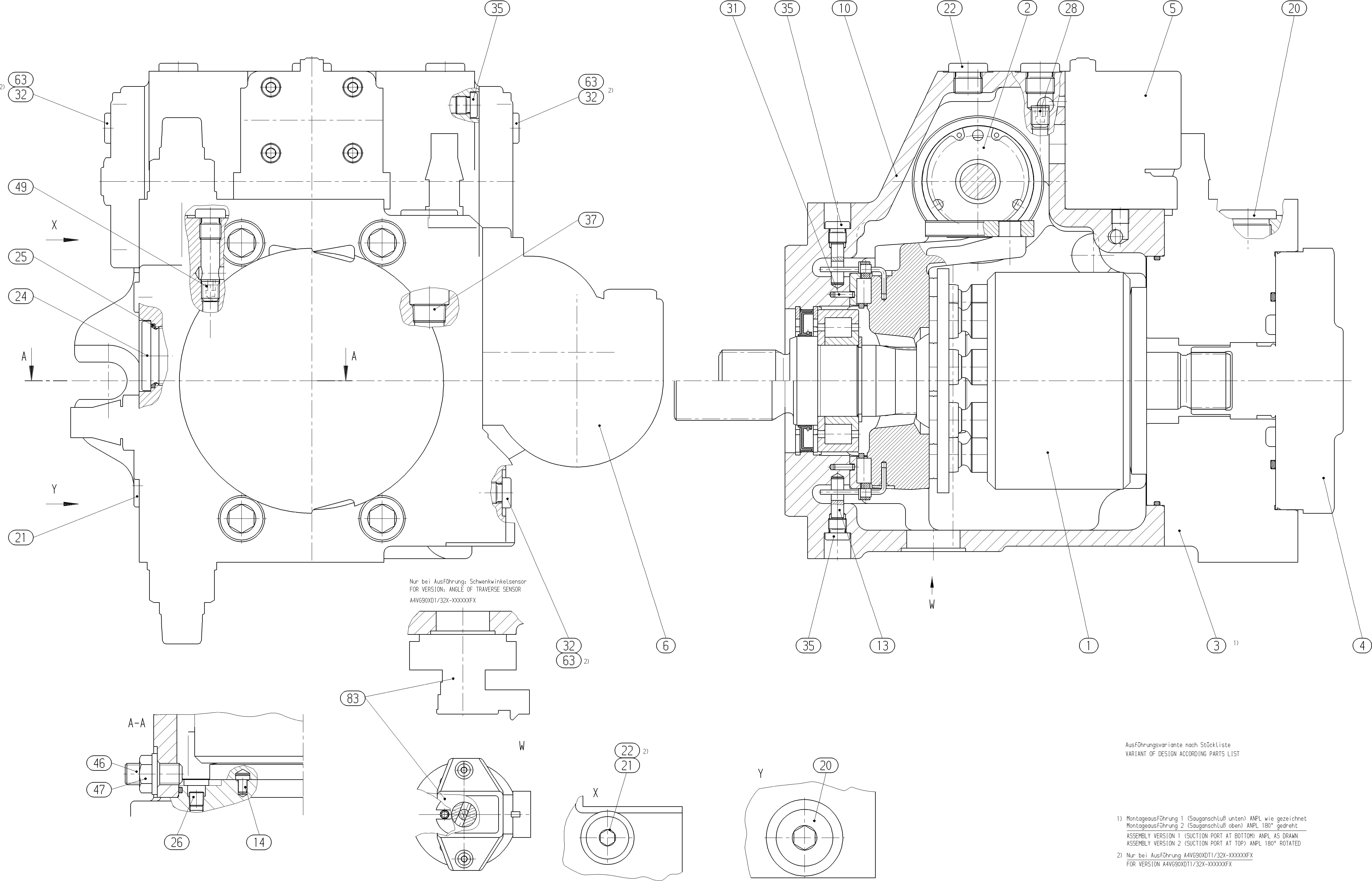 AXIAL-PISTON PUMP — Drawing