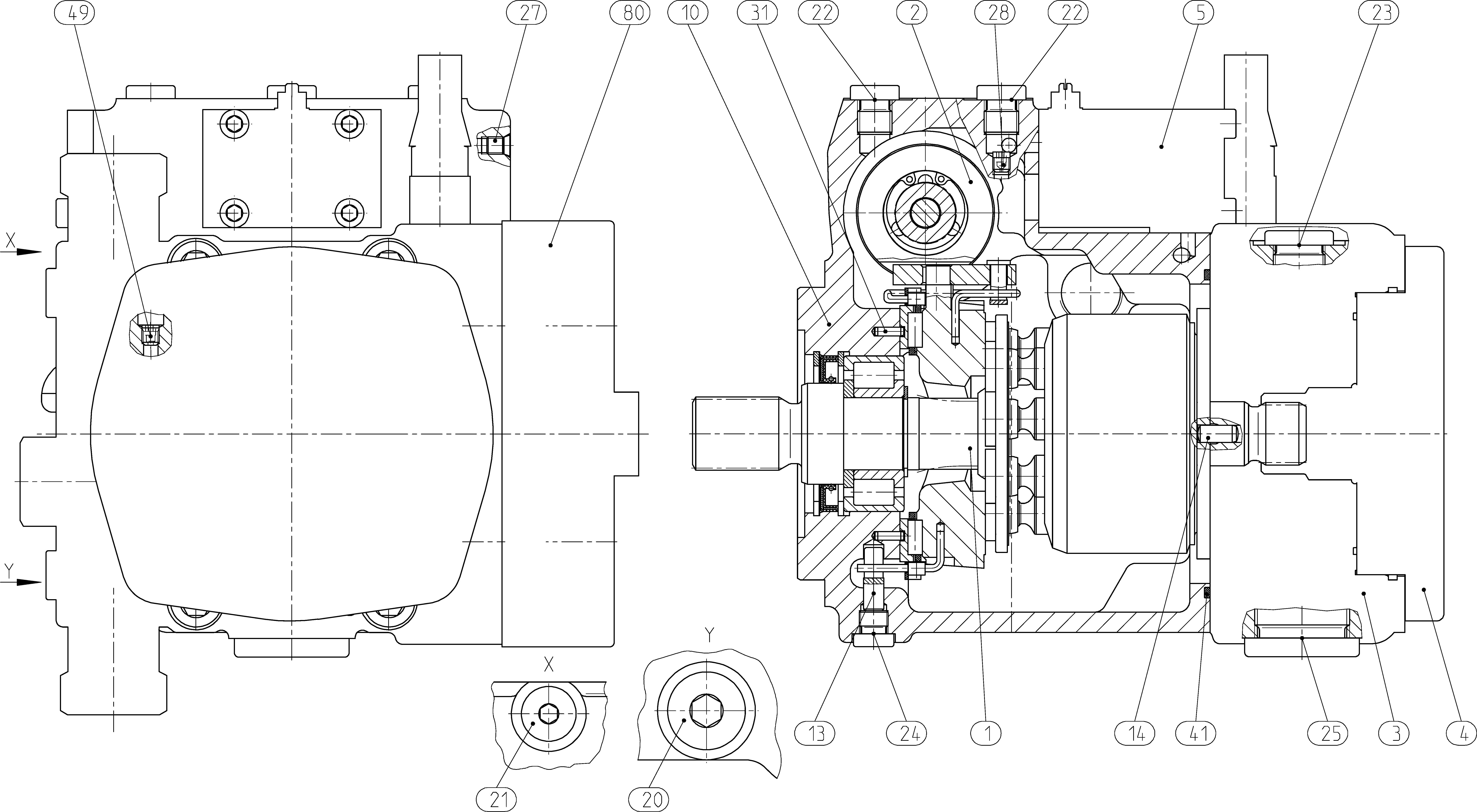 A10VG28EP4DM1/10R-NSC11KXX3EP1-S — Drawing