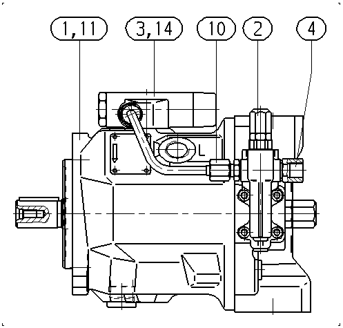 A A10VSO 45 DFLR/31R-PPA12N00 -SO128 — Drawing