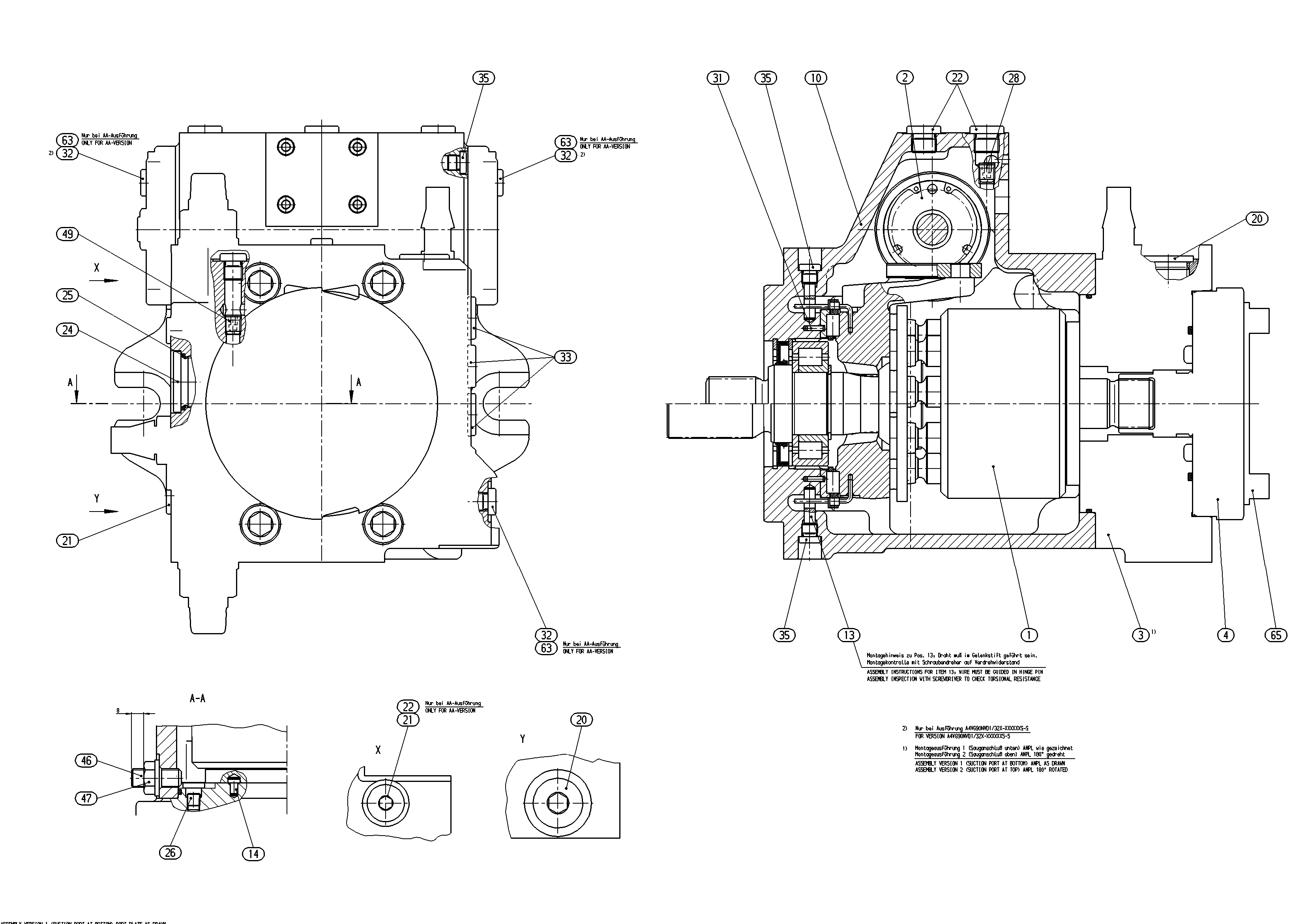 A4VG90NVDT1/32R-NZF02F021S-S — Drawing