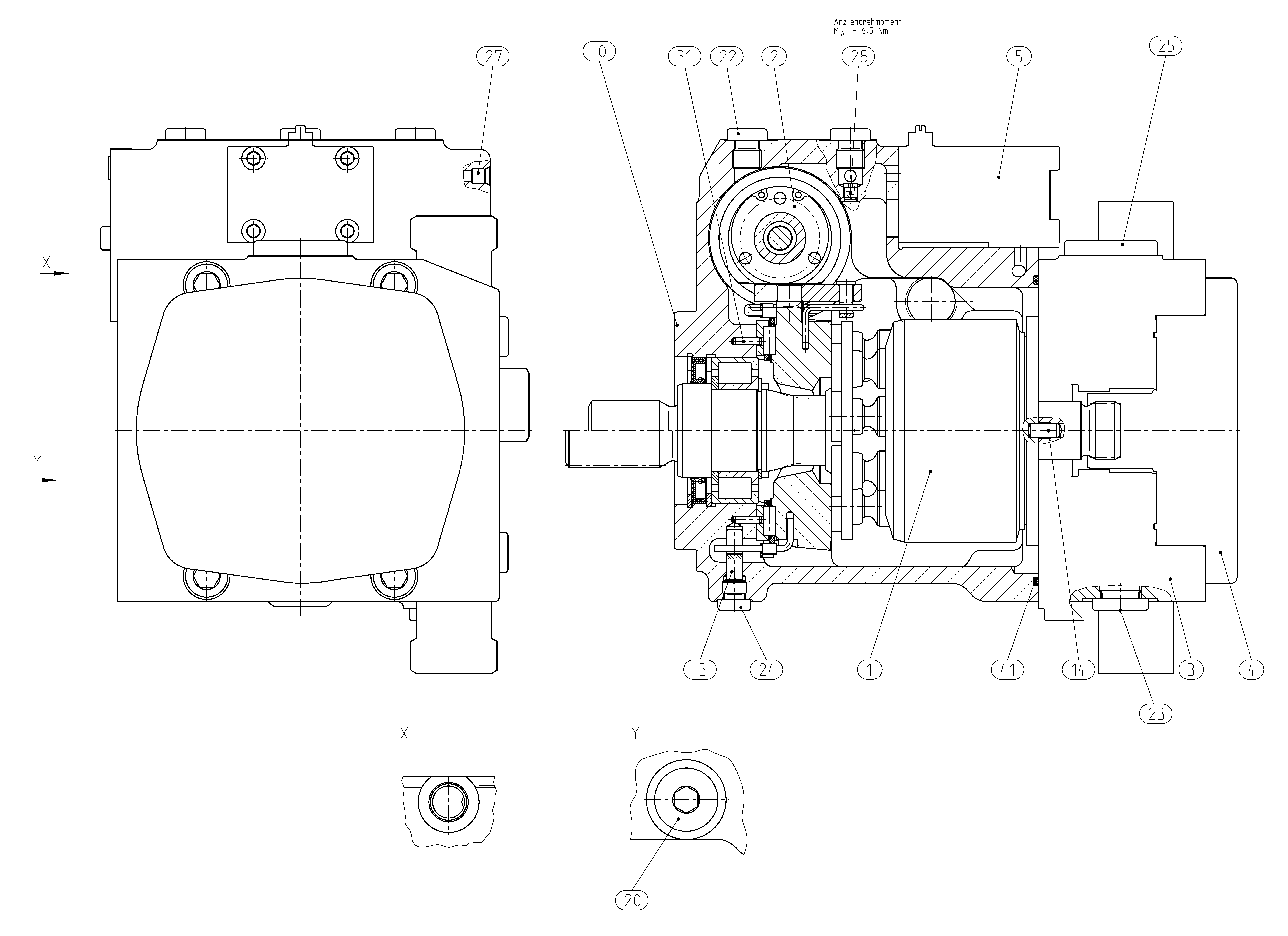 AA10VG45EP31/10R-NSC63K014ET-S — Drawing
