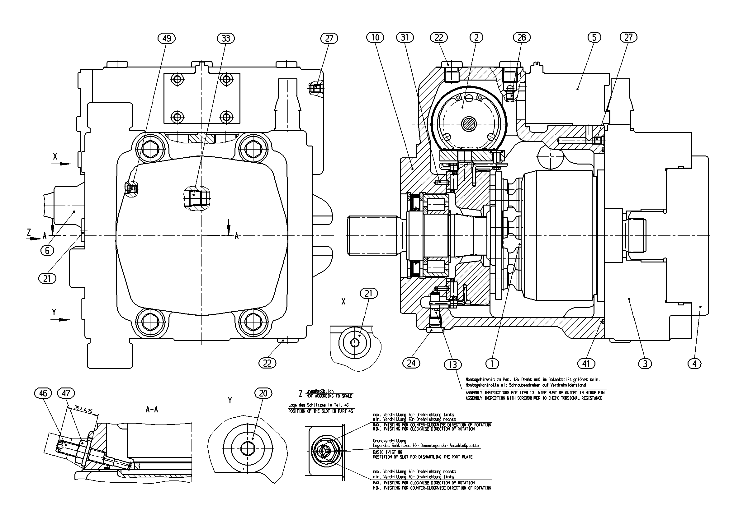 A10VG63HD1D2/10R-NSC10F015D — Drawing