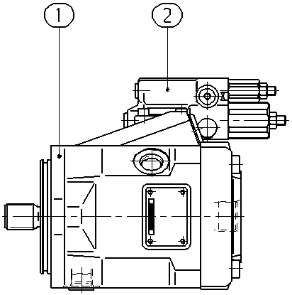 A A10V O 28 DFR1/52L-VSC64N00 -S2463 — Drawing