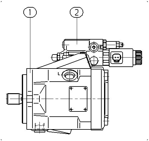 AXIAL-PISTON PUMP — Drawing