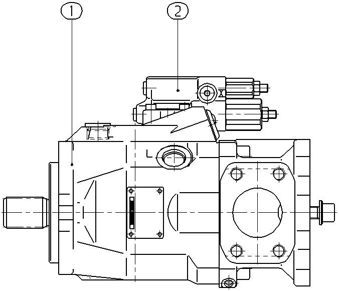 A A10V O 60 DRG /52R-VSC62K04 — Drawing