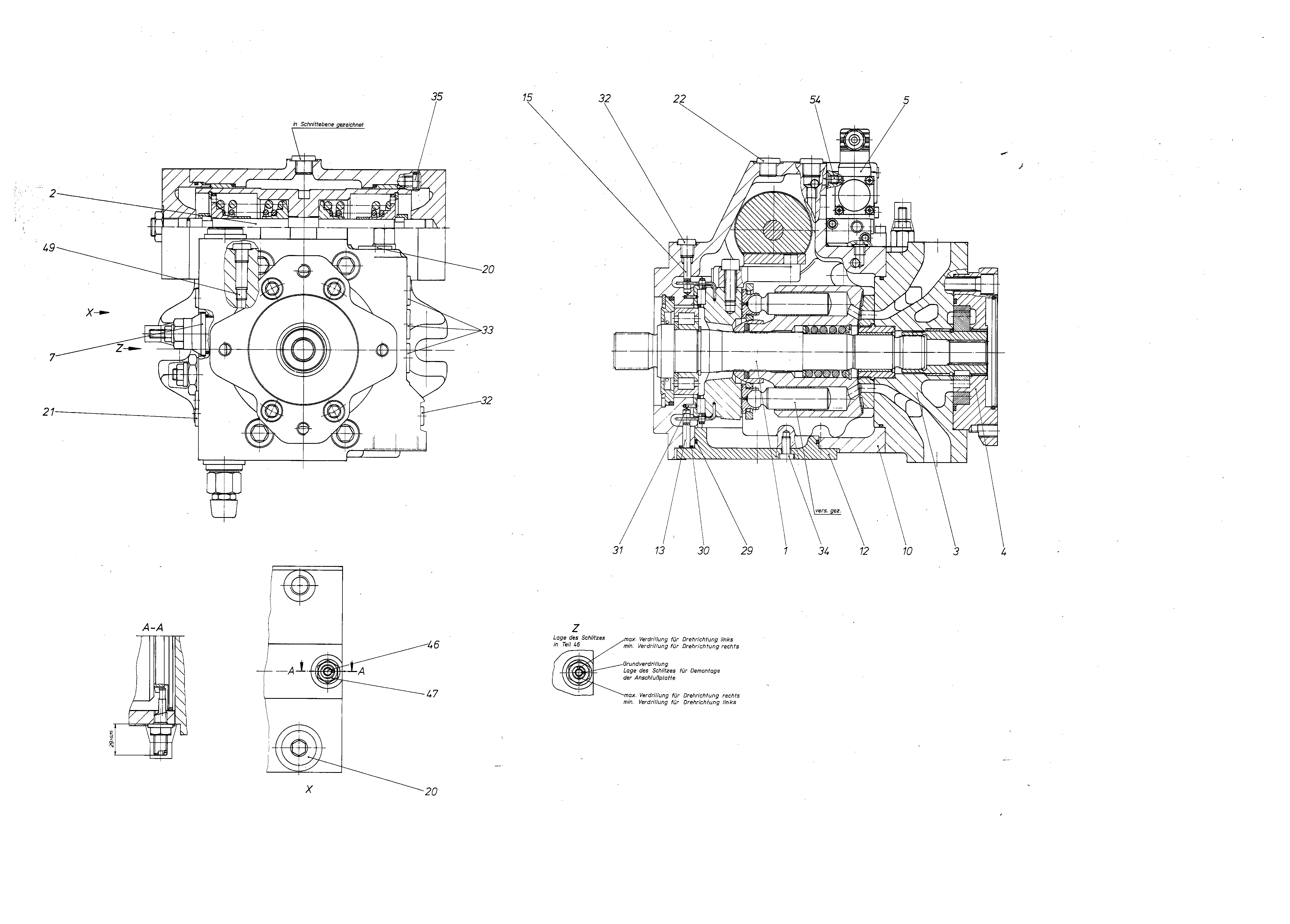 A4VG90DA1D4/31R-PZF02F021S — Drawing