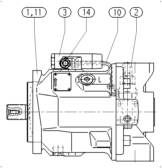AA10VO74DFLR/31L-PSC12N00-SO831 — Drawing