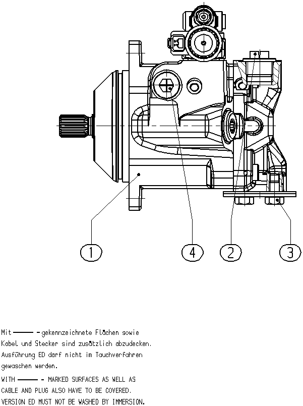 AL A10VNO 41ED 73/52R-VSC73N00P -S2713 — Drawing