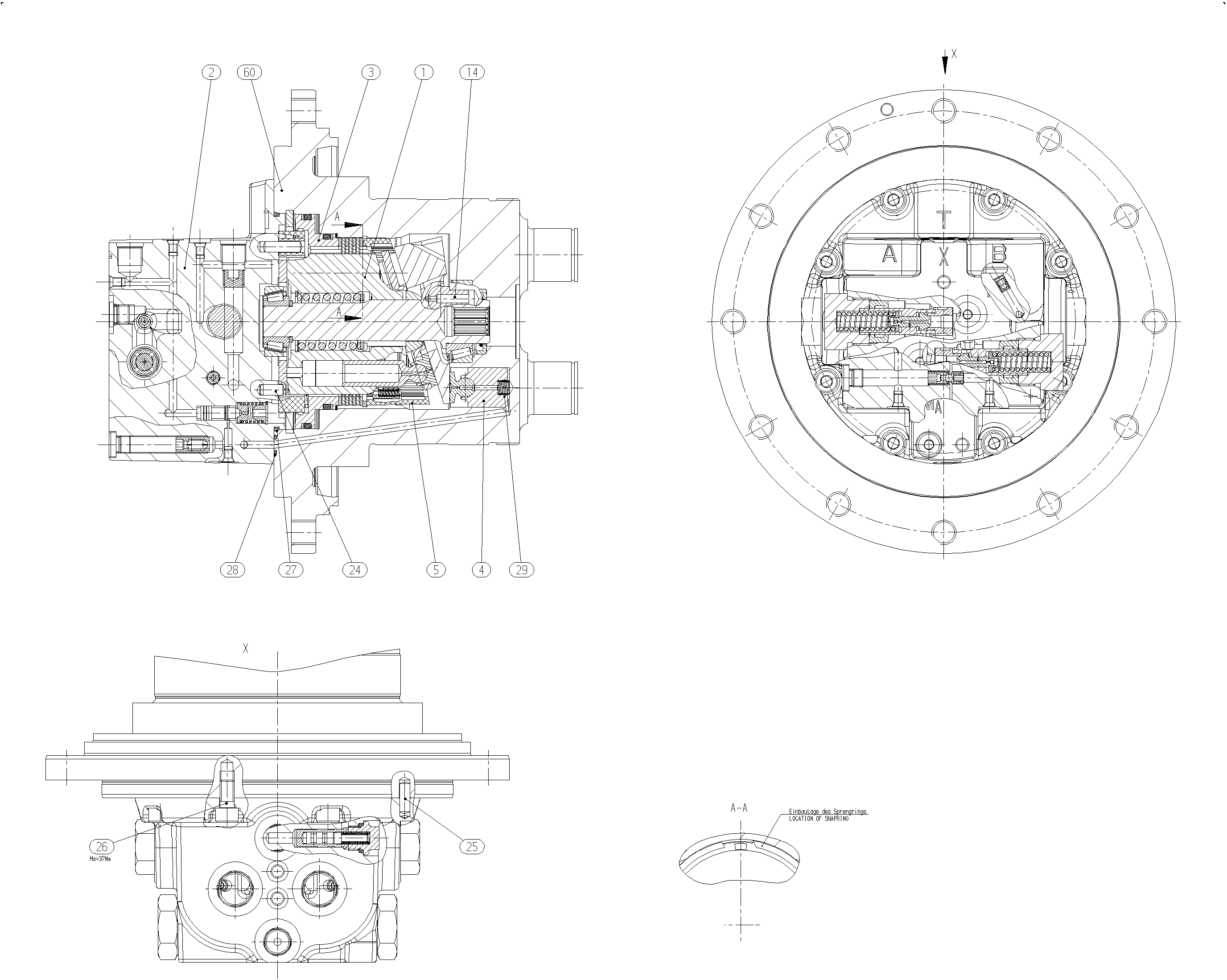 A10VT28HZ/10W158-NN81B030 — Drawing