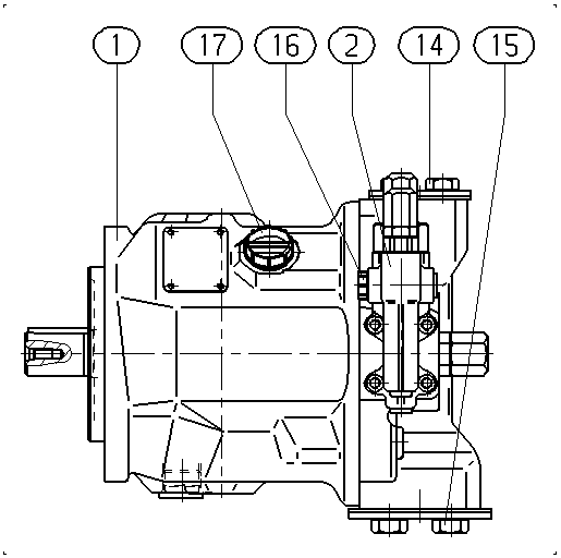AAA10VSO100DFR/31R-VKC62N00-S1545 — Drawing