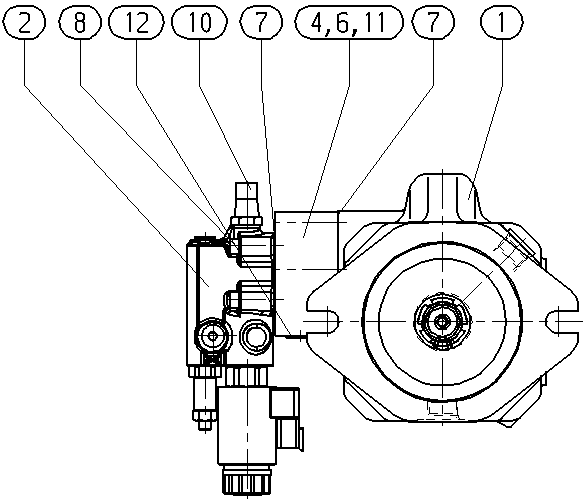A A10VNO 45ED 74/52R-VSC12N00P-S4027 — Drawing