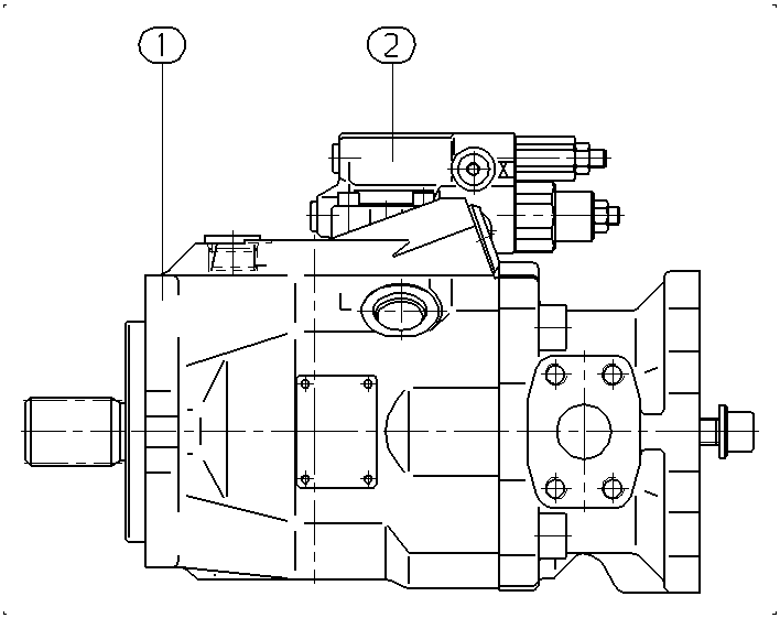 AA10VO63DFR1/52L-VSC12K04-SO905 — Drawing