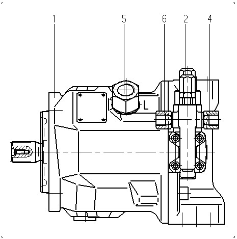 AA10VO71DFR1/31R-PSC12N00-SO332 — Drawing