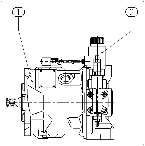 A A10V O 28 ED73/31R-VWC12N00 -S1987 — Drawing
