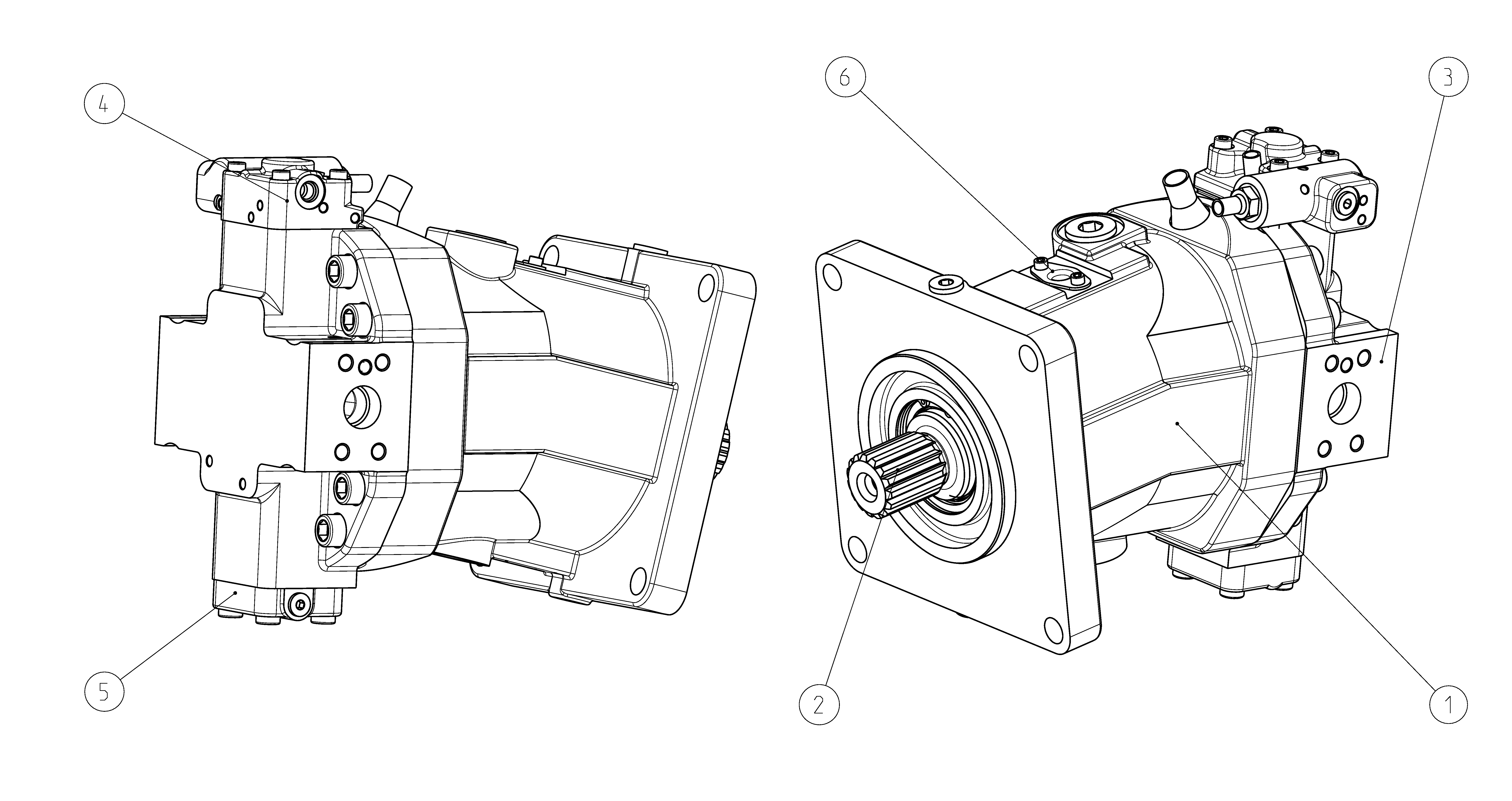 A6VM215HP6D10001C/71AWV0E4T220F-0 — Drawing
