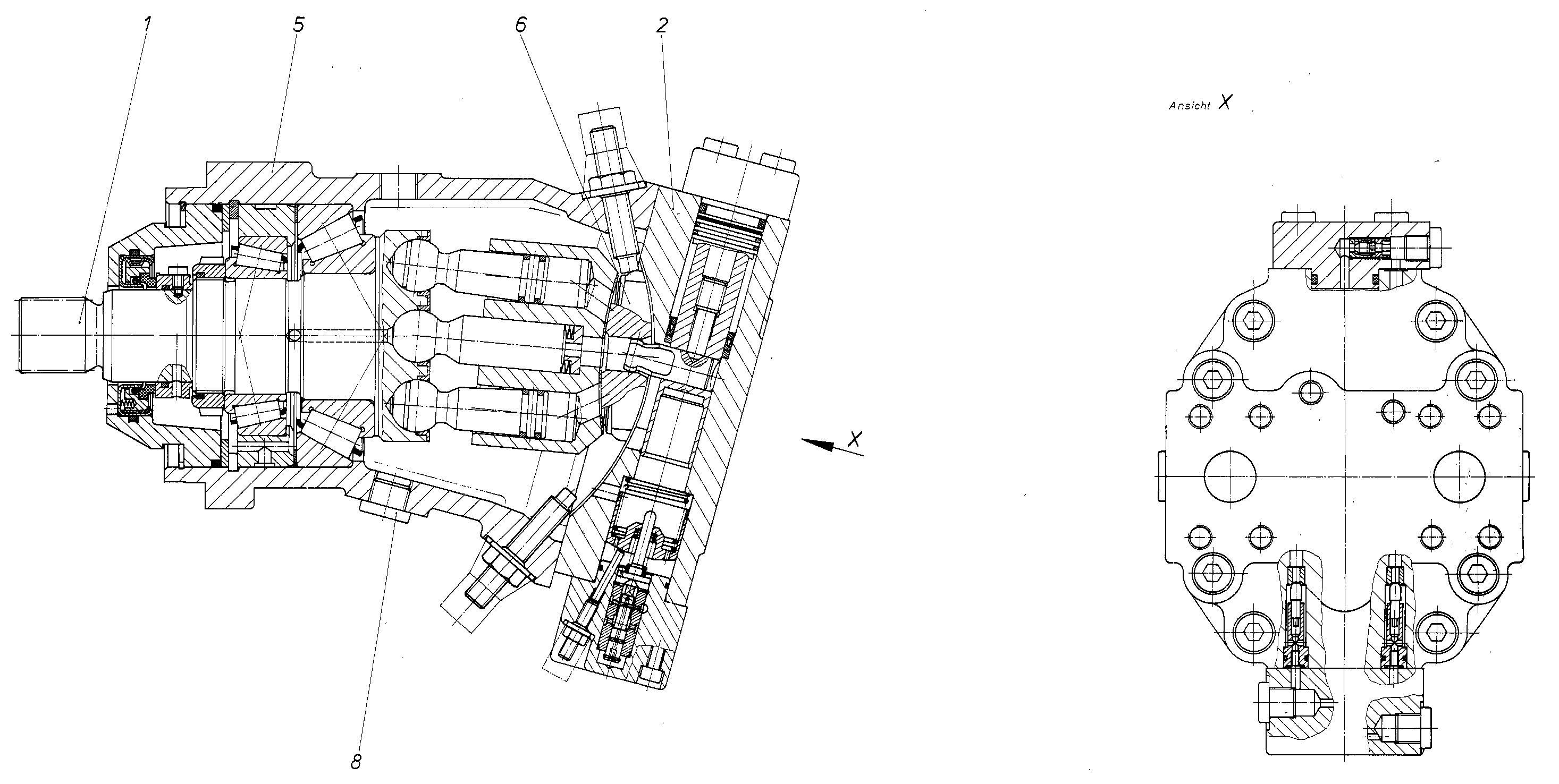 A6VM200HA1/60W-XAB010A-S — Drawing