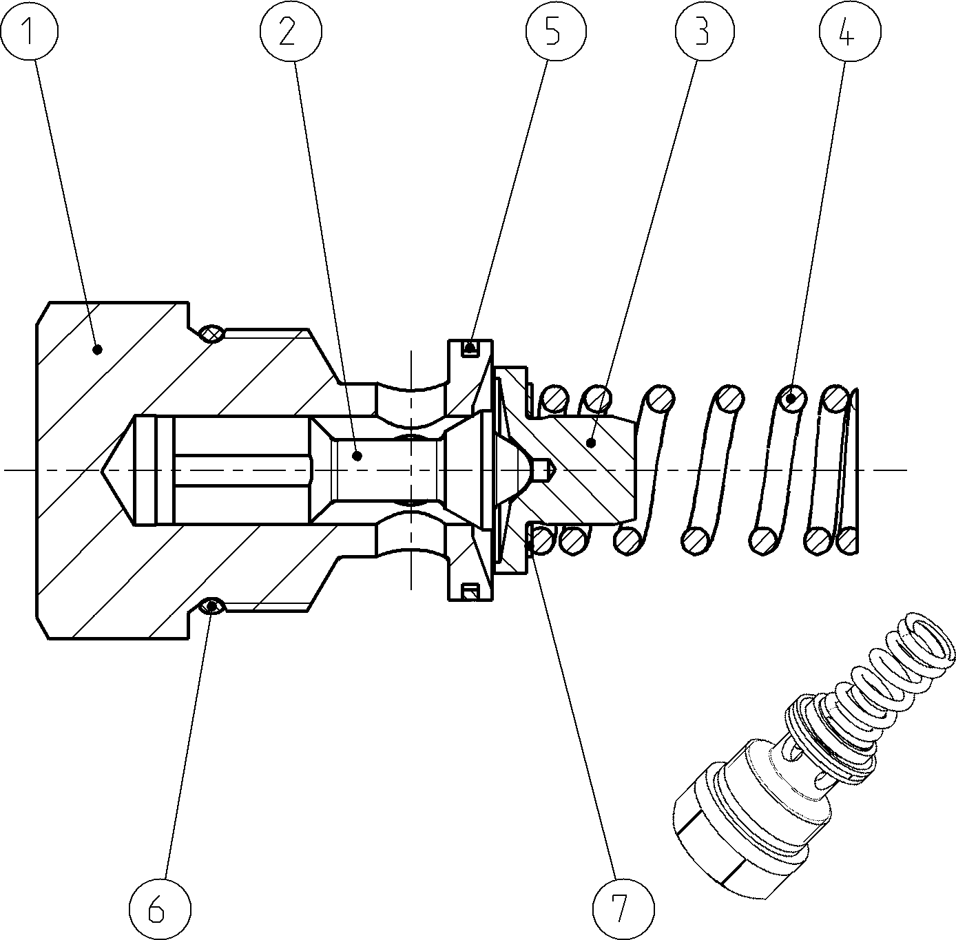 PRESSURE RELIEF VALVE — Drawing