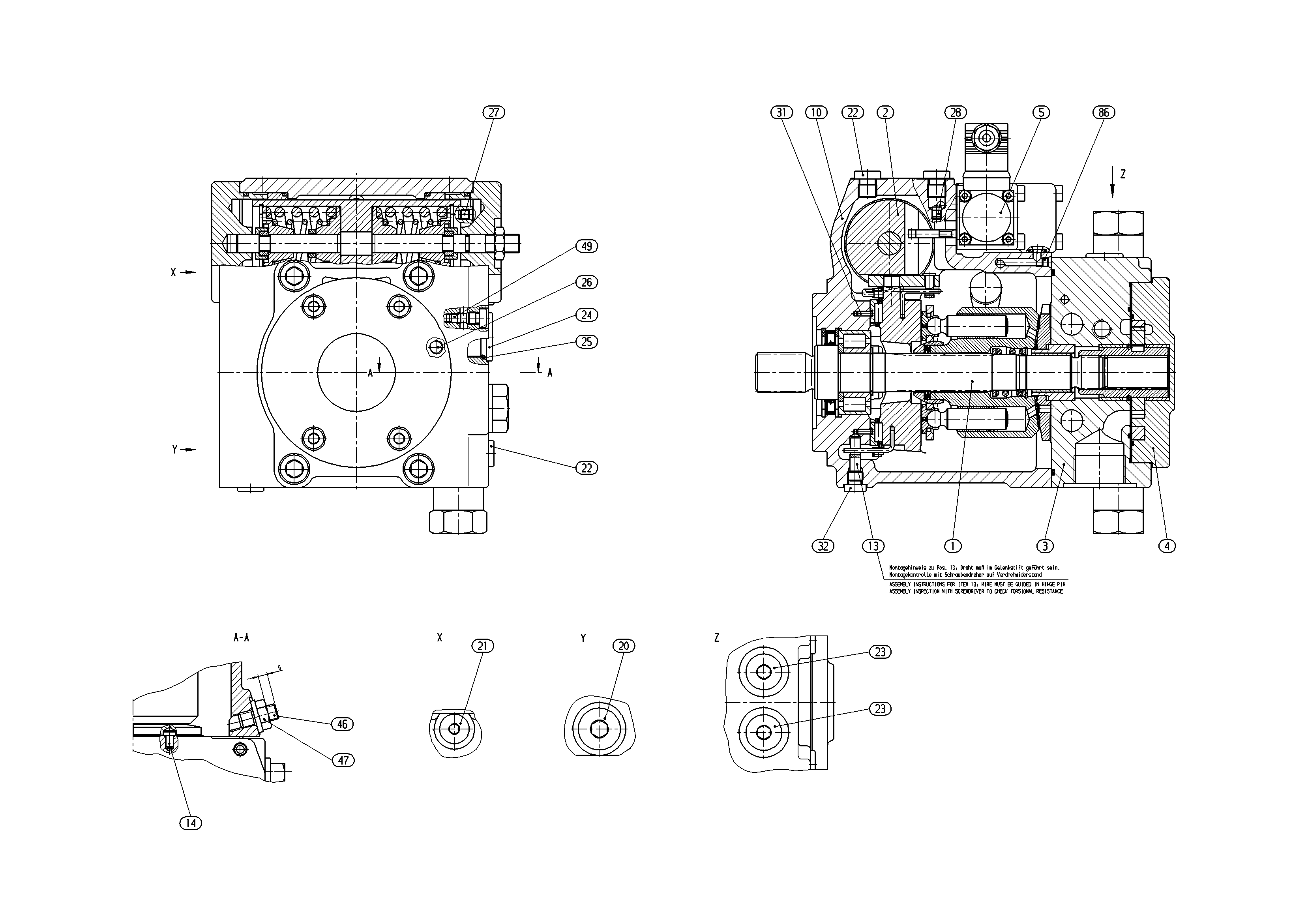A4VG28EZ1D1/32R-NSC10F003S — Drawing