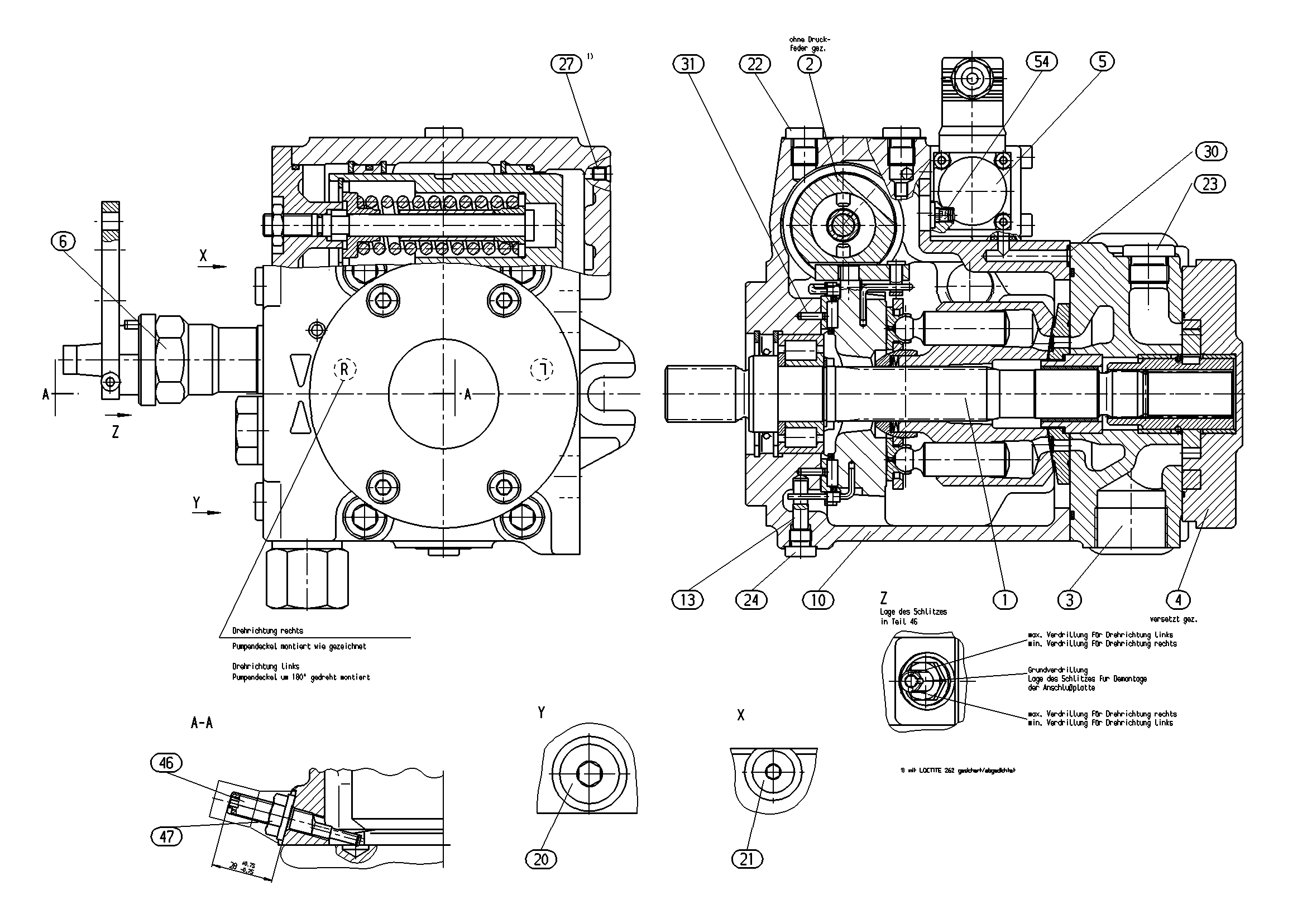 A11VG35DA13L/12R-PSC10F002S — Drawing