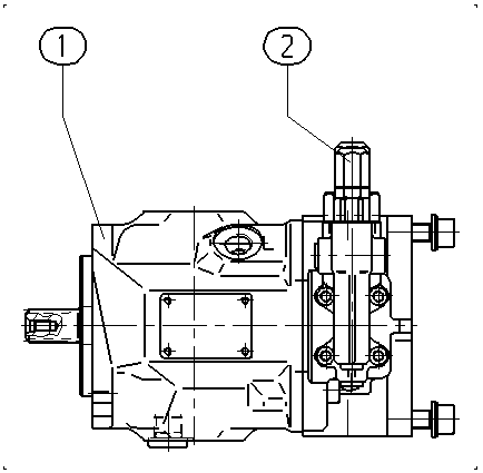 A A10VSO 18 DFR1/31R-PRA12KB2 -S1439 — Drawing