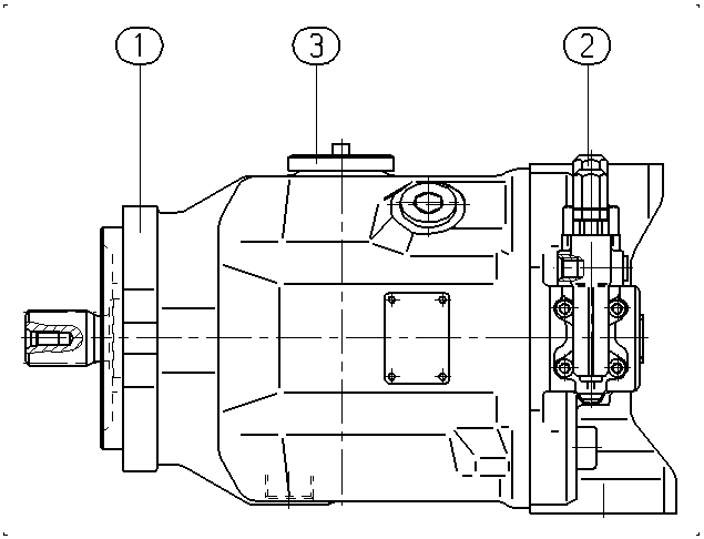 AXIAL-PISTON PUMP — Drawing
