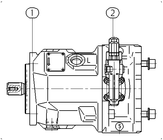 A A10V O 74 DFR1/31R-PSC12K07 -SO722 — Drawing