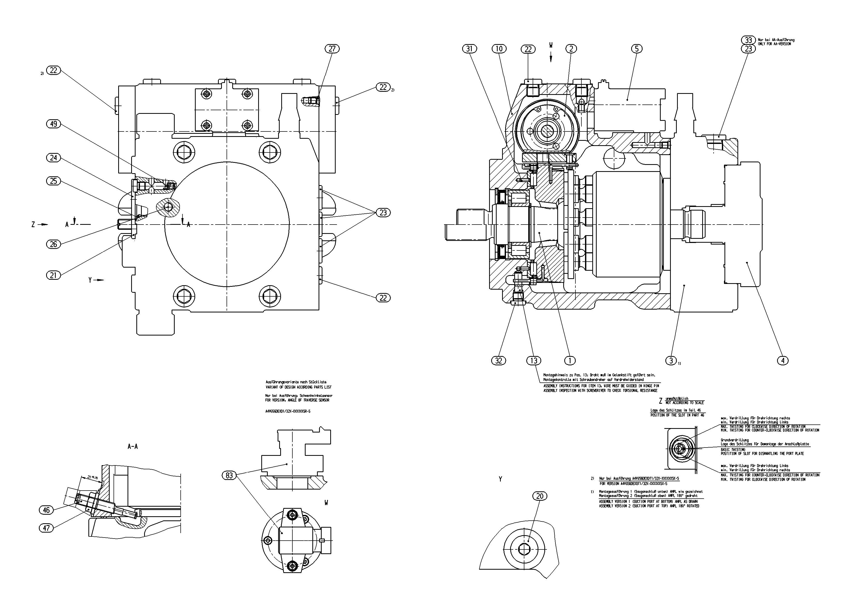 A4VG56DE4DT1/32R-NSC02F003SXT-S — Drawing