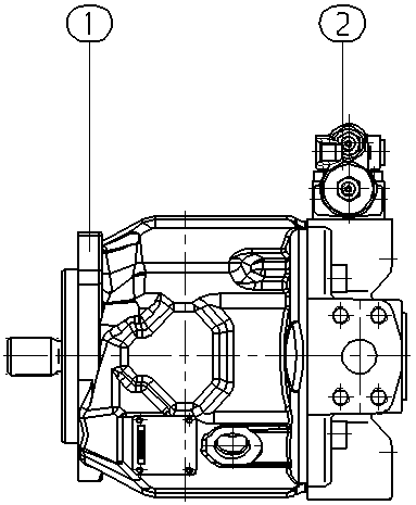 AH A10V O100 DRG /31L-VSC44N00 -S2818 — Drawing