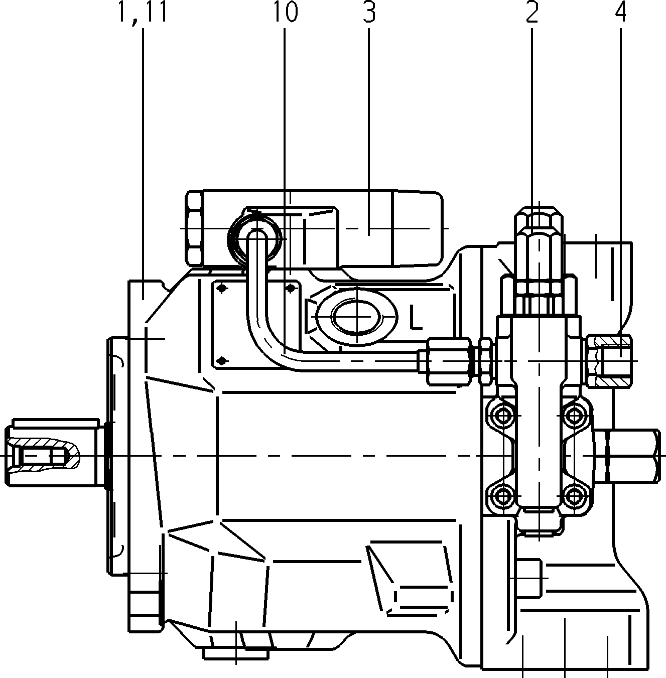 AA10VSO71DFLR/31R-PSA12N00 — Drawing