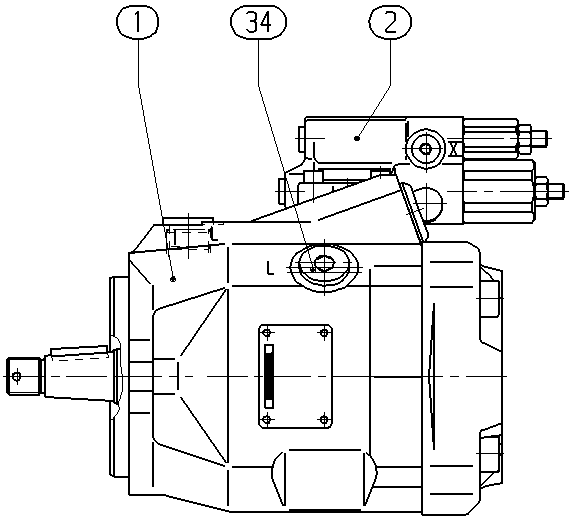 A A10V O 45 DRG /52L-VCC11N00 -S1457 — Drawing