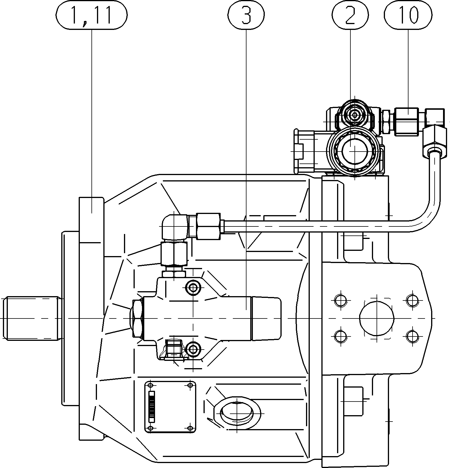 A A10V O 71ED72LA/31L-VSC92N00H — Drawing