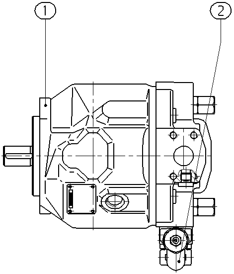 A AA10VSO 45 DR /31R-VKC62N00 -S1413 — Drawing