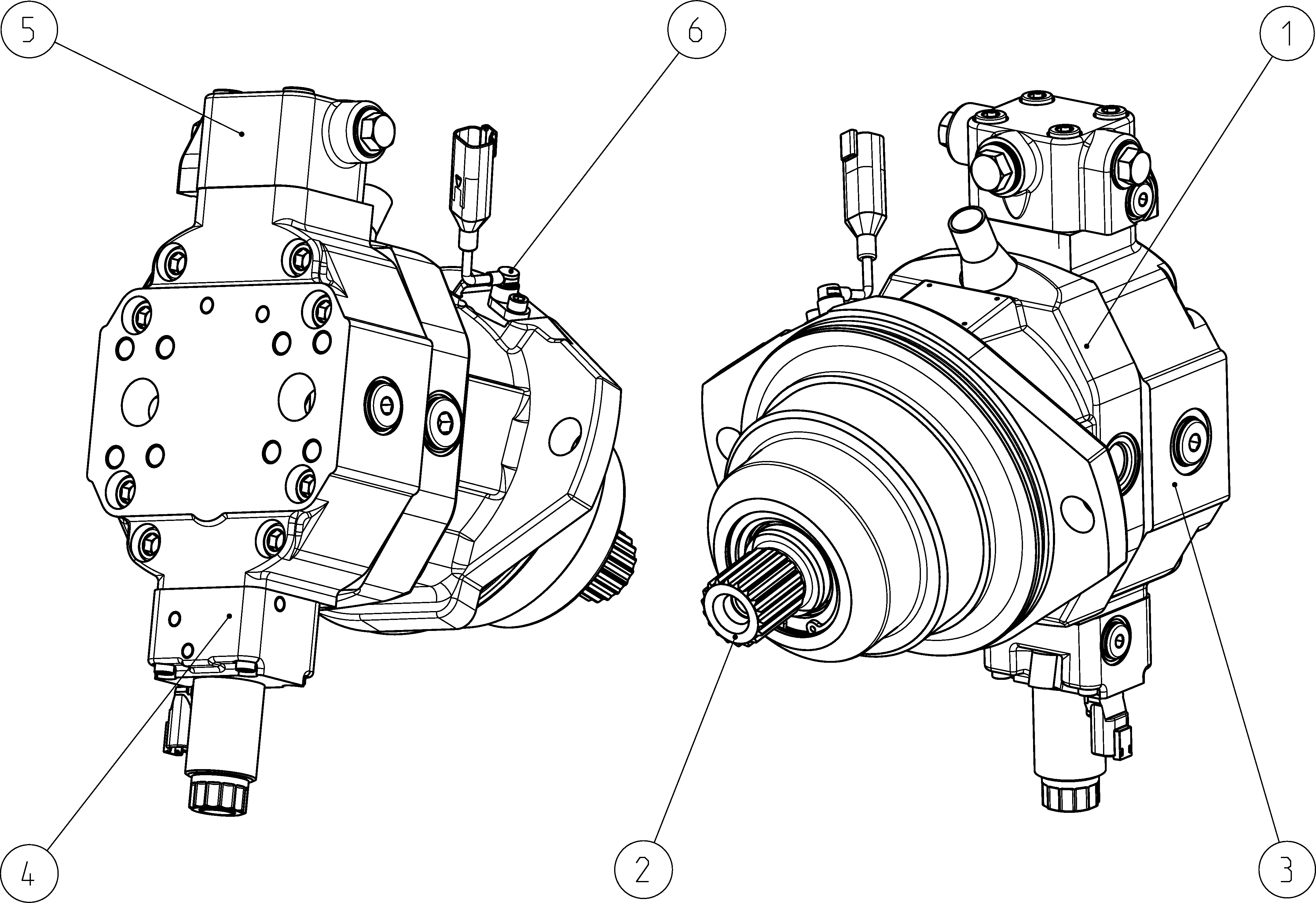 A6VE085EP100P000A/71MWV0Y2Z91BV-0 — Drawing