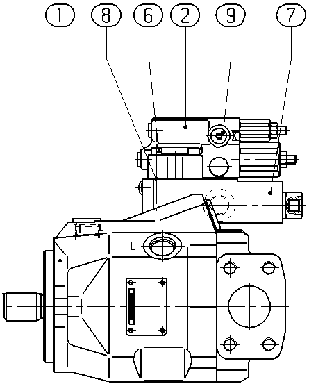 A A10V O 45 DFR1/52R-VSC12N00 -SO526 — Drawing